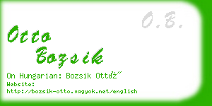 otto bozsik business card